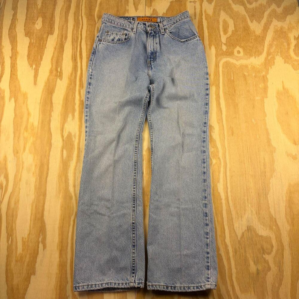 Vintage 1997 Levi’s SilverTab Flare Jeans – Light Blue Washed – Size 9